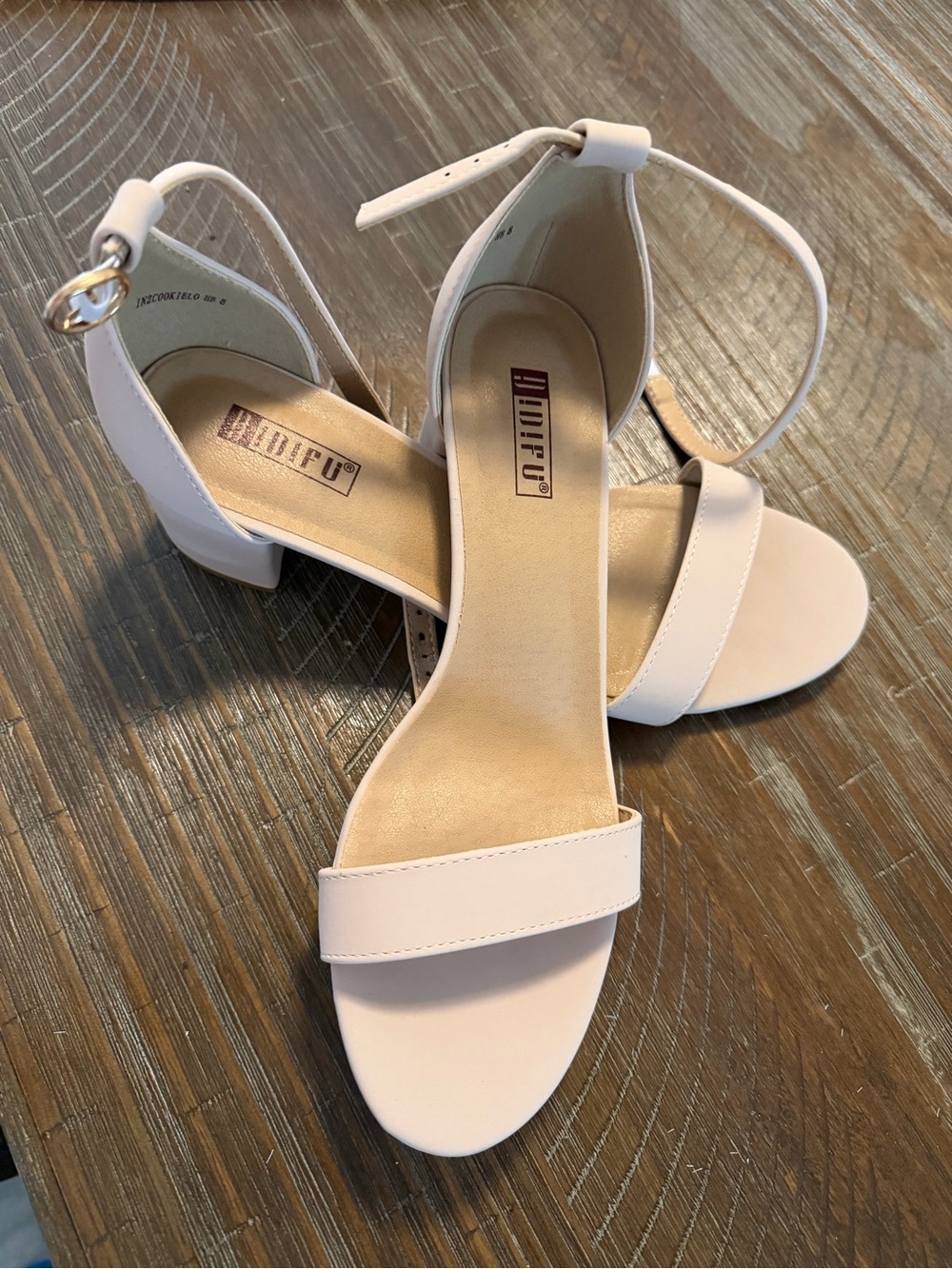 Women's Ankle Strap Sandal in nude